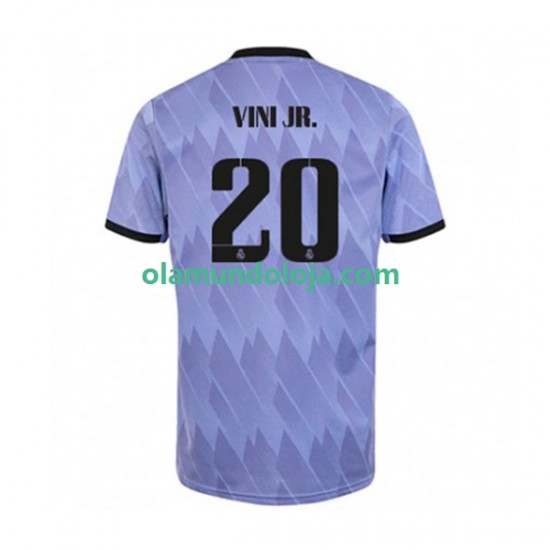 Camisola Real Madrid Vinicius Junior 20 Homem Equipamento Segundo 2022-2023 Manga Curta